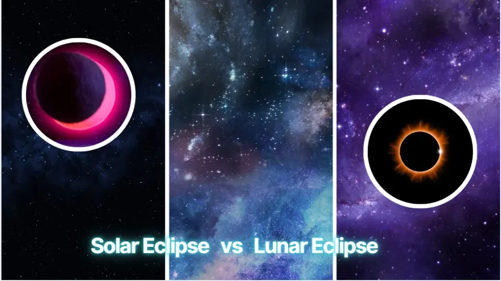 Solar Eclipse vs Lunar Eclipse